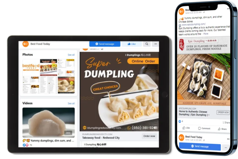 Social media marketing visual