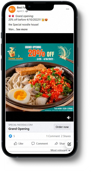 Social media creative sample